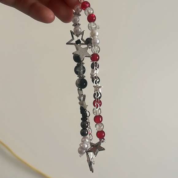 Handmade Star and heart keychain - Picture 3 of 3